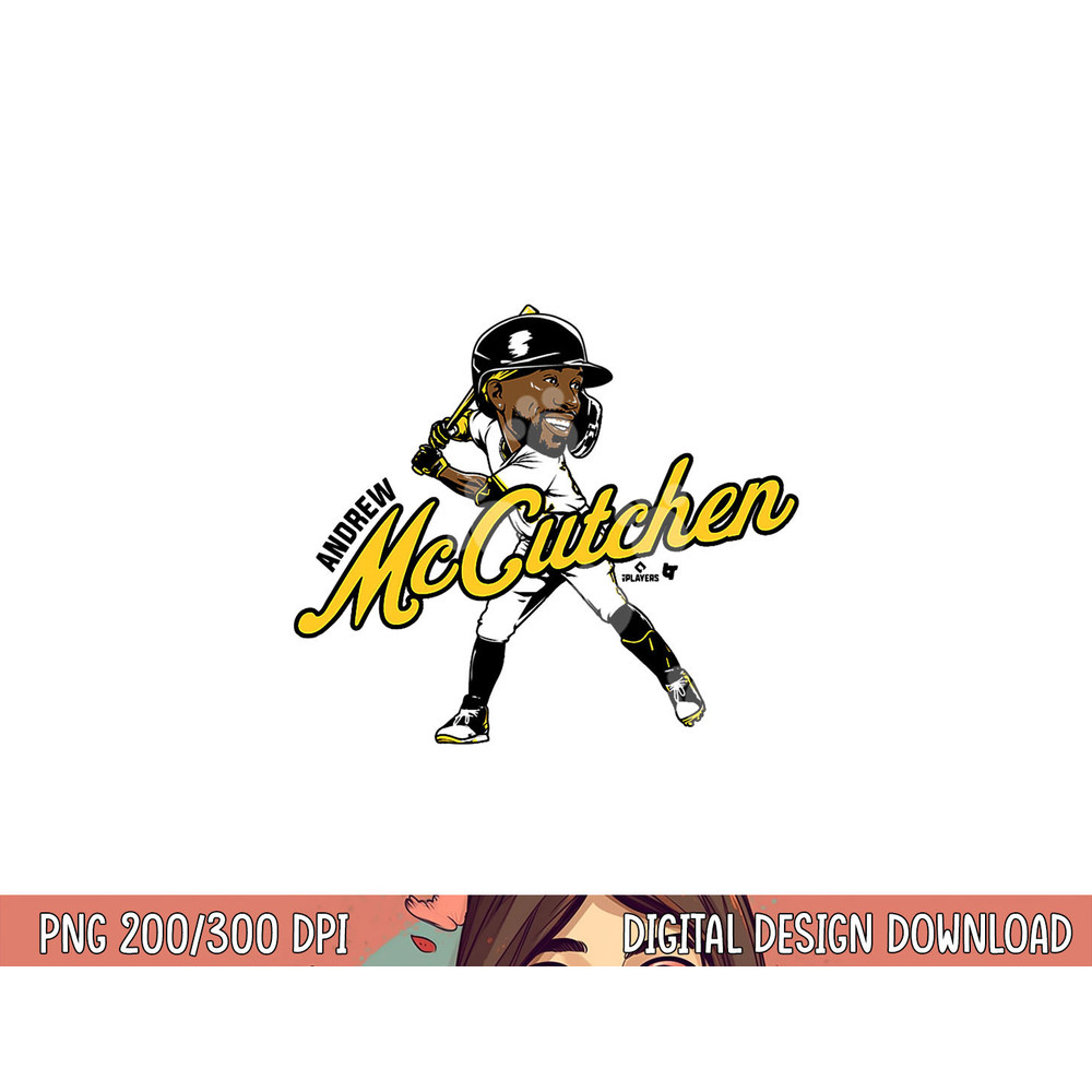 Andrew McCutchen - Caricature - Pittsburgh Baseball png, sublimation copy.jpg