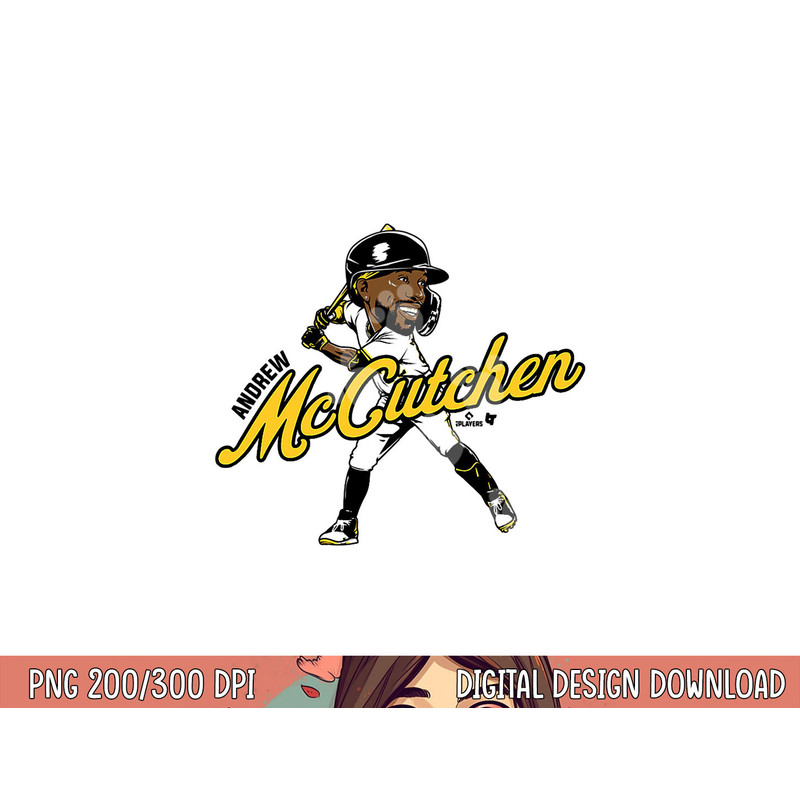 Andrew McCutchen - Caricature - Pittsburgh Baseball png, sublimation copy.jpg