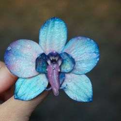 Orchid Brooch Flower Brooch Unique Gift