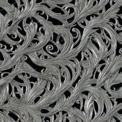 silver rococo scrollwork 42 seamless tileable repeating pattern