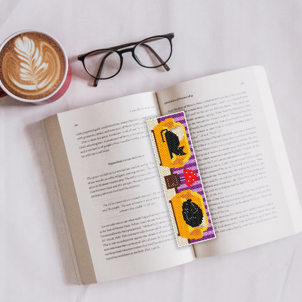 cross stitch bookmark pattern cute cats