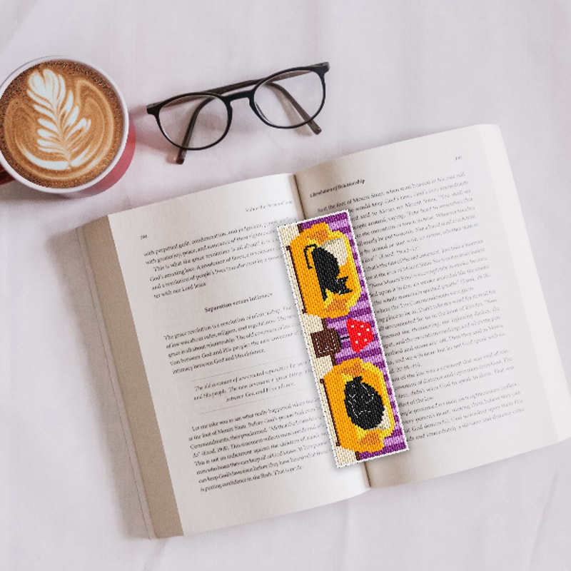 cross stitch bookmark pattern cute cats