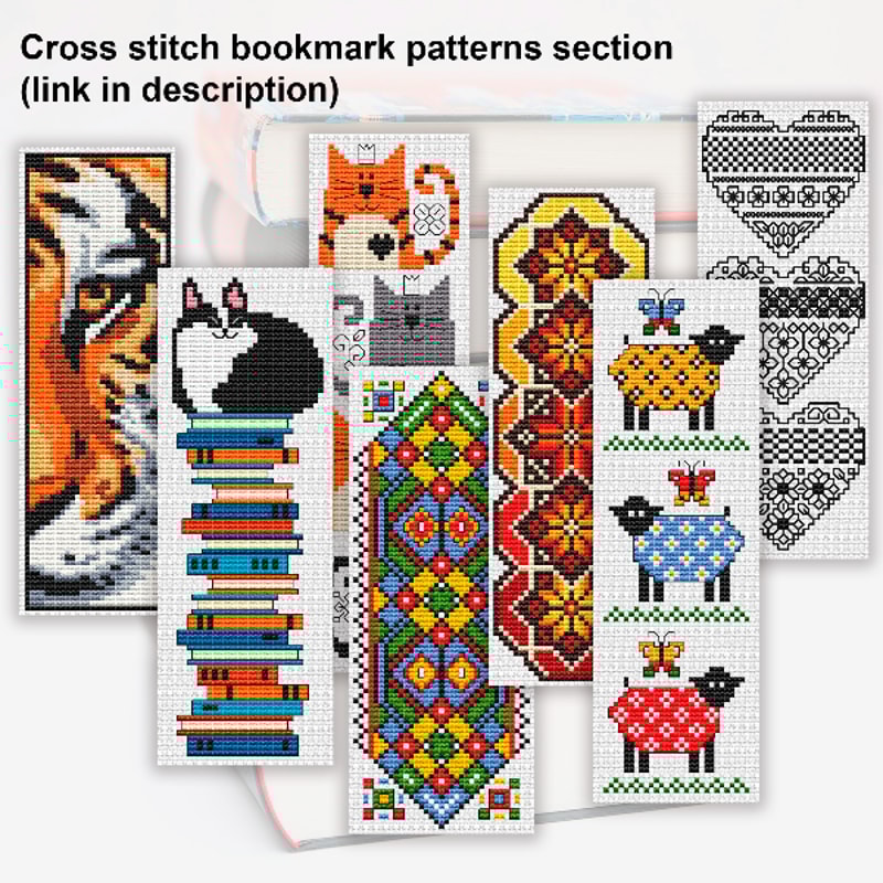 bookmark embroidery patterns