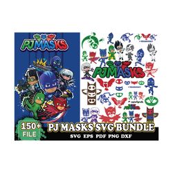 150 files pj masks svg bundle, cartoon svg, pj masks svg