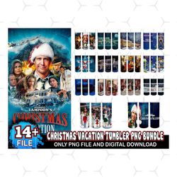14 designs christmas vacation tumbler png bundle, christmas png, tumbler template, skinny tumbler 20oz, skinny tumbler,