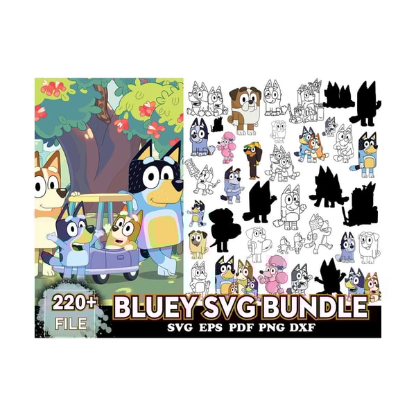 220 Files Bluey Svg Bundle, Bluey Svg, Bluey Heeler Svg | Inspire Uplift