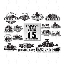 15 files tractor farm bundle design svg, tractor farm logo, tractor farm svg, tractor farm png, tractor and farm, taglin