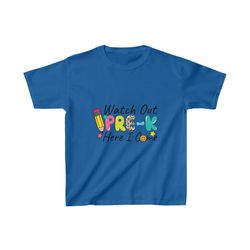 Pre K Shirt for Kids - Watch Out Pre K Here I Come Back To School Pre K Shirt for Toddlers - First time to Preschool t-s