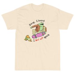 fell off short sleeve t-shirttiktoktrend,grimace,milkshake,funny meme