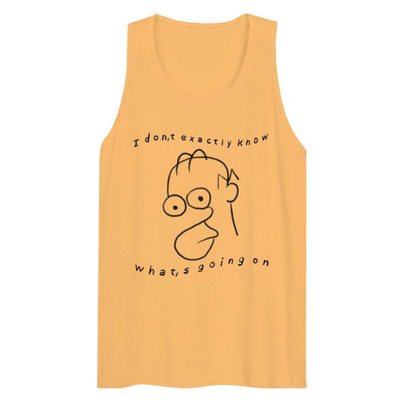 IDK What's Going On Men’s premium tank top - 1.jpg