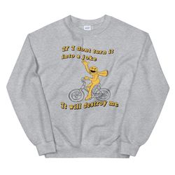 if i dont turn it into a joke meme unisex sweatshirttiktoktrend,grimace,milkshake,funny meme