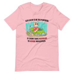 indigestion unisex t-shirttiktoktrend,grimace,milkshake,funny meme