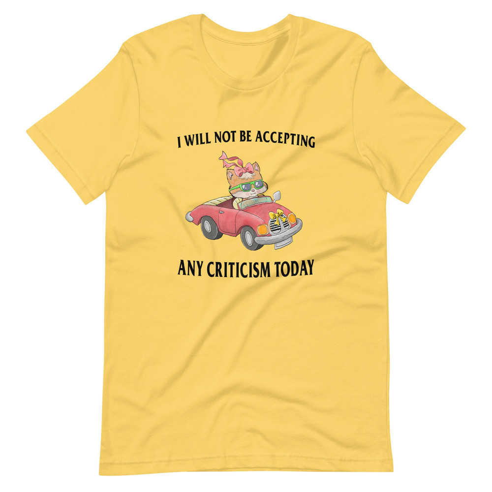 No Criticism Unisex t-shirt - 4.jpg