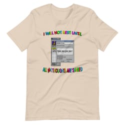 sharing thoughts unisex t-shirt tiktoktrend,grimace,milkshake,funny meme