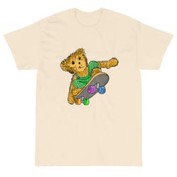 skateboarding short sleeve t-shirttiktoktrend,grimace,milkshake,funny meme