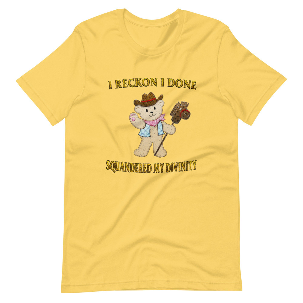 Squandered Divinity (Not Embroidered) Unisex t-shirt - 5.jpg