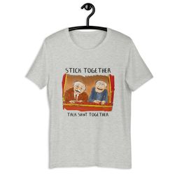 stick together unisex t-shirt tiktoktrend,grimace,milkshake,funny meme