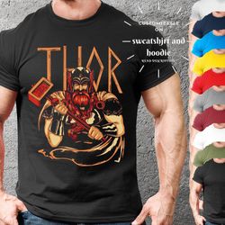 anime gift t shirt for viking warrior thor for man,vintage norse mythology gift viking shirt,valhalla tshirt gift for no