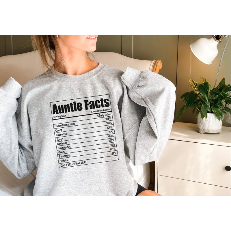 Aunt Nutrition Facts Gift Swetshir For Aunti,Nutrition Posters Sweat Shirt For Aunty,Cool Sister Crewneck,Best Aunt Pullover, Aunt Sweater - 5.jpg