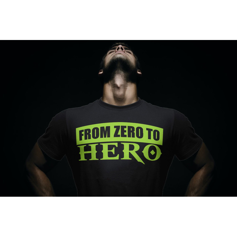 Bodybuilder T-Shirt Gift For Man,From Zero To Hero Pump Cover T Shirt,Oversized Shirt Anime For Gym Rats,Muscle Workout Tank Top,Fitness Tee - 1.jpg