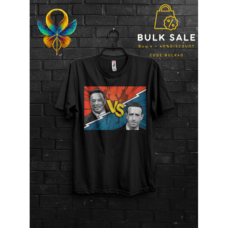 Cage Fight MMA Elon Musk VS Mark Zuckemberg 2024 Gaming Encounter T Shirt Gift Meme's For Man,CEO Meta Fight Night Shirt Las Vegas Funny - 1.jpg