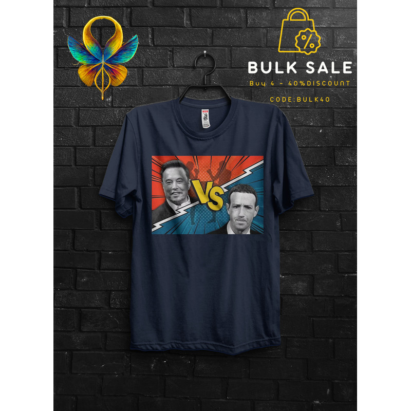 Cage Fight MMA Elon Musk VS Mark Zuckemberg 2024 Gaming Encounter T Shirt Gift Meme's For Man,CEO Meta Fight Night Shirt Las Vegas Funny - 4.jpg