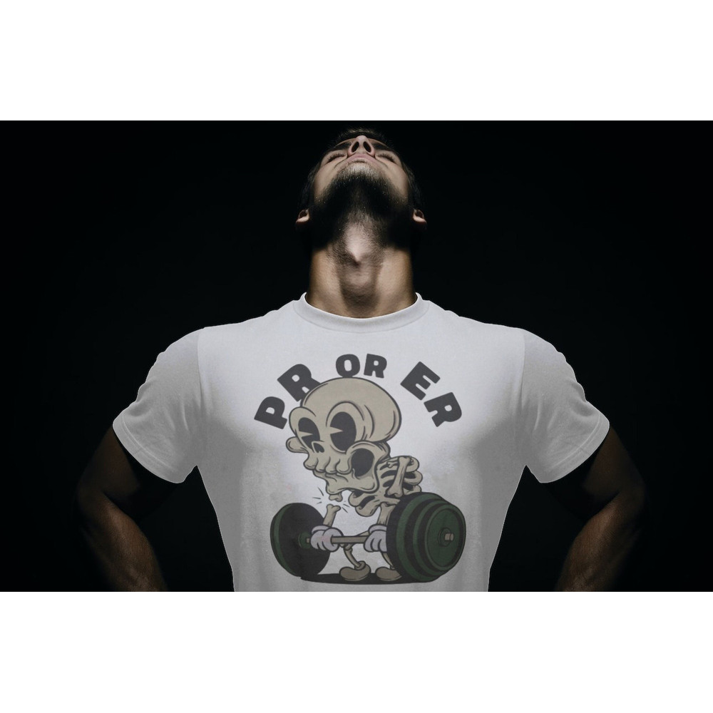 Cartoon Skull Mens and Womens Fun Fitness Tshirt,Funny Pump Cover,Funny Weightlifting TShirt,Funny Bodybuilder T-Shirt,Workout Clothes - 1.jpg