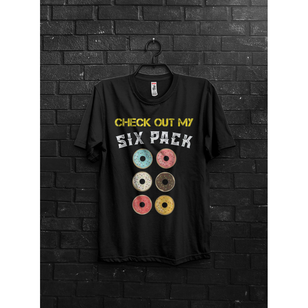 Check Out My Six Pack Funny Pump Cover Gym Gift For Man,Anime TShirt For Gym Rats,Oversized Muscle Shirt,Bodybuilder Workout Appareal,Donuts - 1.jpg