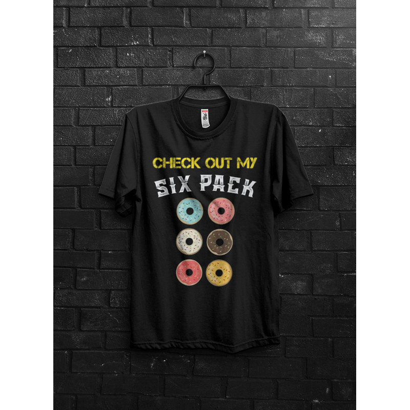 Check Out My Six Pack Funny Pump Cover Gym Gift For Man,Anime TShirt For Gym Rats,Oversized Muscle Shirt,Bodybuilder Workout Appareal,Donuts - 1.jpg