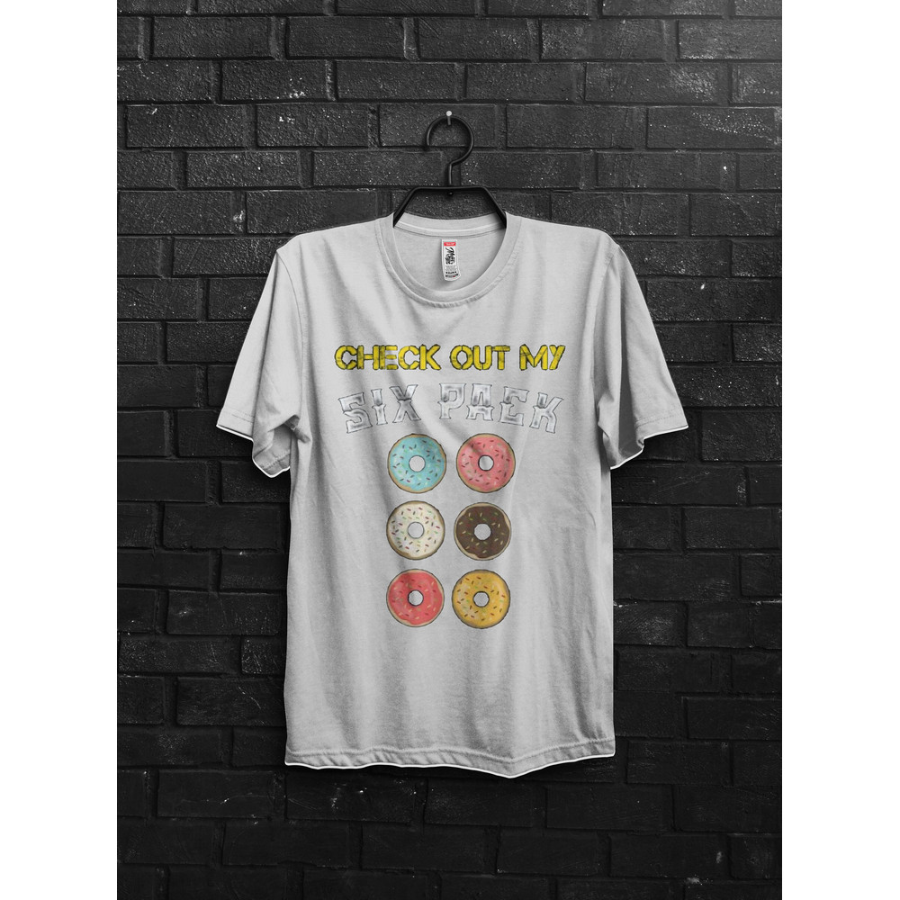 Check Out My Six Pack Funny Pump Cover Gym Gift For Man,Anime TShirt For Gym Rats,Oversized Muscle Shirt,Bodybuilder Workout Appareal,Donuts - 2.jpg