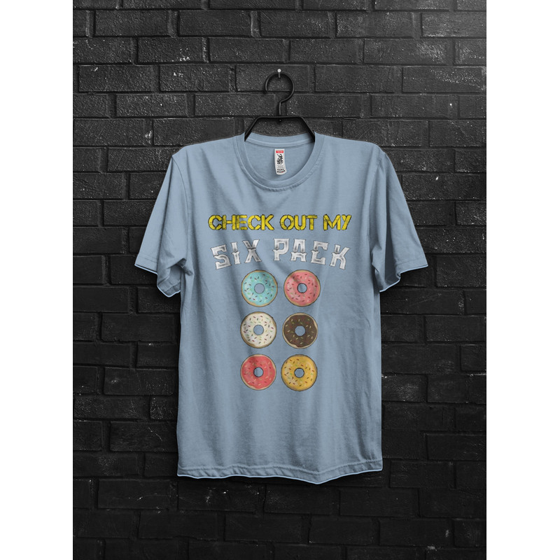 Check Out My Six Pack Funny Pump Cover Gym Gift For Man,Anime TShirt For Gym Rats,Oversized Muscle Shirt,Bodybuilder Workout Appareal,Donuts - 5.jpg