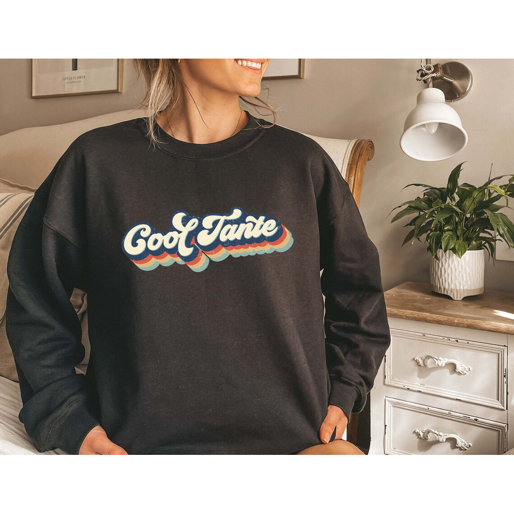 Cool Tante Gift Sweatshir Retro Design For Auntie,Cool Aunts Club, Trend Crewneck 80s,Cool Sister Pullover,Best Aunt Sweater,Cute Aunt Sweat - 1.jpg