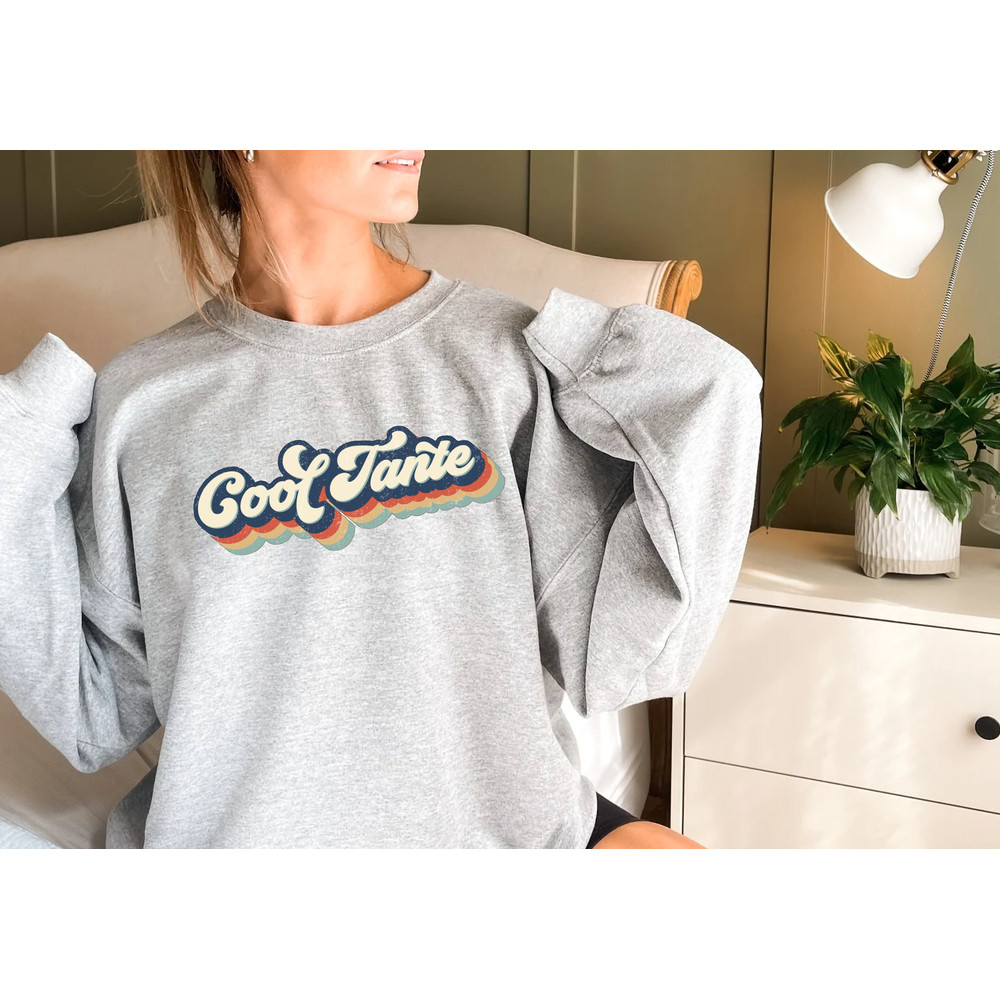 Cool Tante Gift Sweatshir Retro Design For Auntie,Cool Aunts Club, Trend Crewneck 80s,Cool Sister Pullover,Best Aunt Sweater,Cute Aunt Sweat - 5.jpg