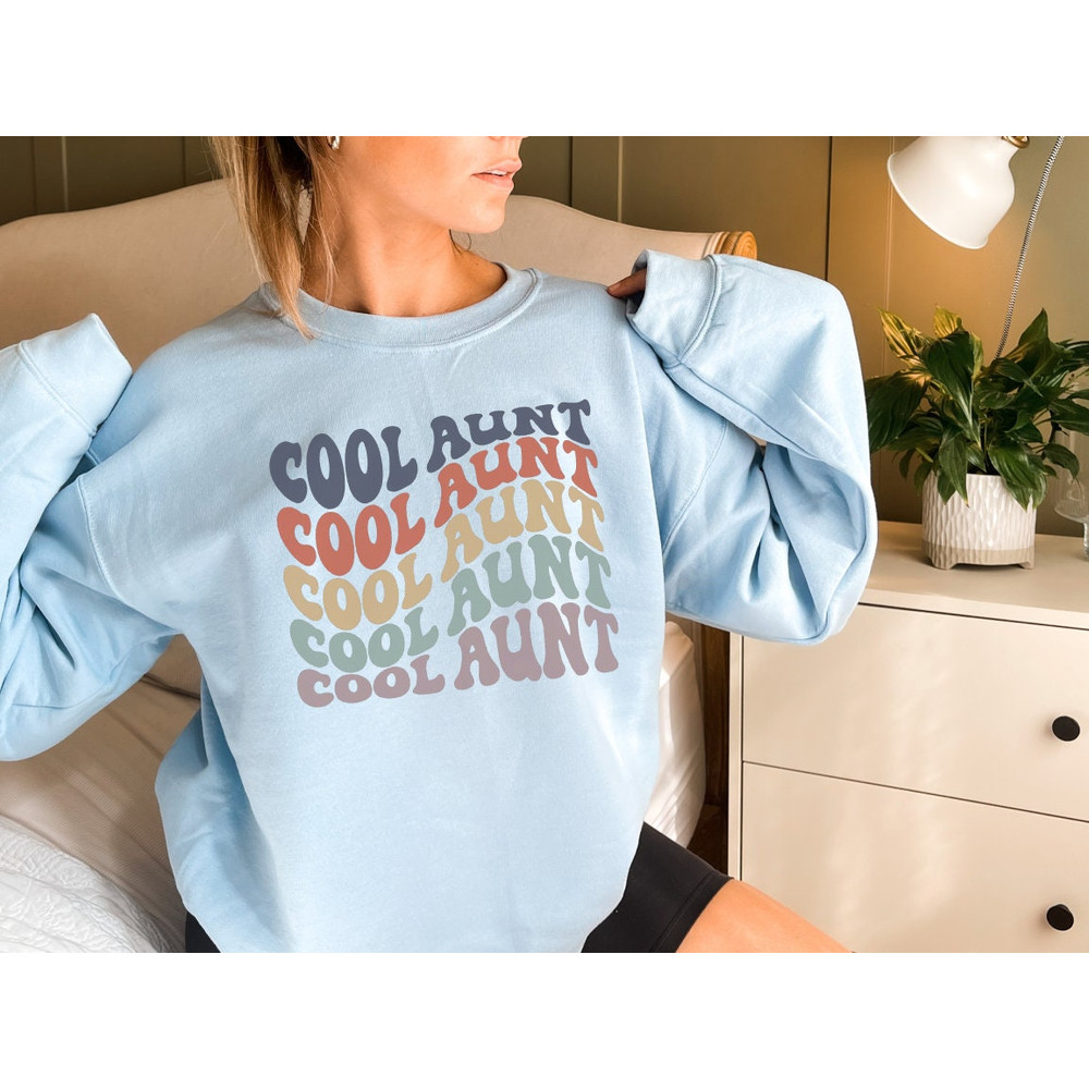 Cools Aunts Club Sweatshirt Gift For Auntie,Boho Bubble Letters Pullover,Sister Gifts,Aunt Birthday Gift,Auntie Vibes Sweater,Aunty Crewneck - 4.jpg
