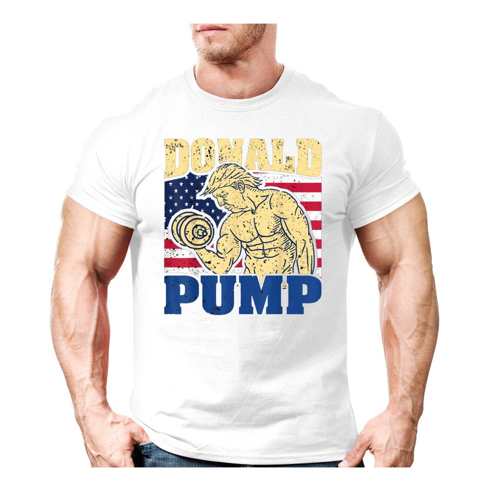 Donald Pump American Cartoon Gift Flexing Gym Shirt For Gym Rat,Funny Pump Cover,Cartoon Gym T-Shirt,Lifting Shir,Unisex Oversized Tshirt - 3.jpg