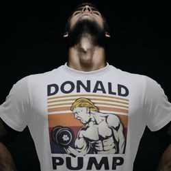 donald pump lifting meme funny gym shirt for gym rat,funny pump cover,cartoon gym t-shirt,lifting shir,unisex oversized