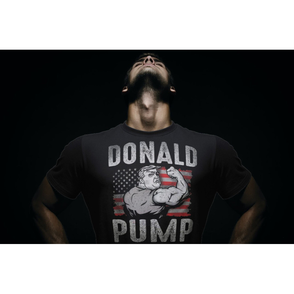 Donald Pump Patriot T Shirt Pump Cover For Gym Rats, Vintage Gift Cartoon TShirt for Man,Bodybuilder And Weightlifting Gift,Funny Overs - 1.jpg