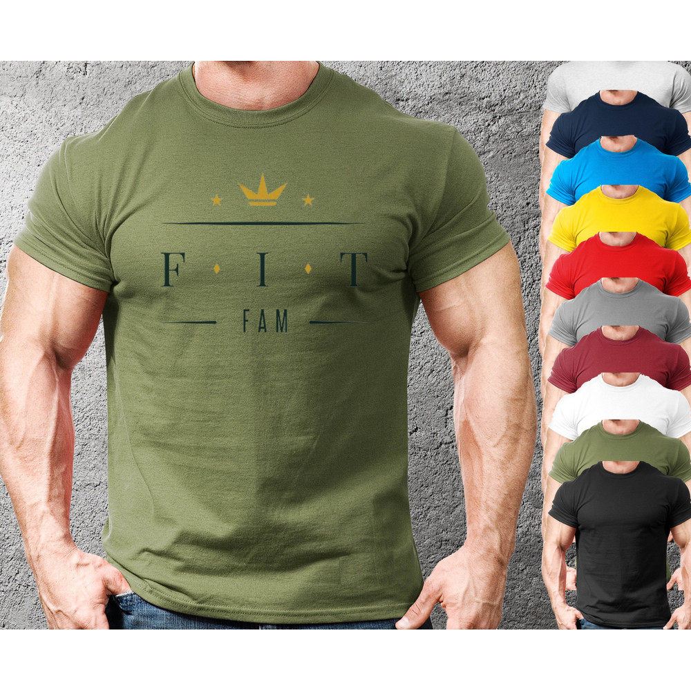 Fit Family Workout T-Shirt for Men and Women,Gym T shirt For Boys and Girls,Bodybuilder and weightlifting gift,Pump Cover Workout Clothes - 1.jpg