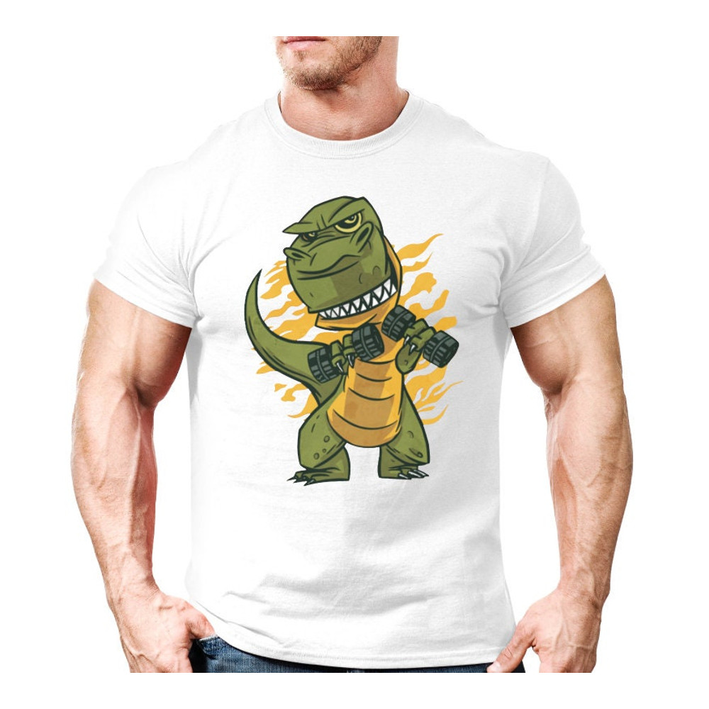 Fitness T-Rex Body Builder Shirt, Funny Pump Cover,Funny Weightlifting TShirt,Funny Bodybuilder T-Shirt,Mens and Womens Fun Fitness T shirt - 4.jpg