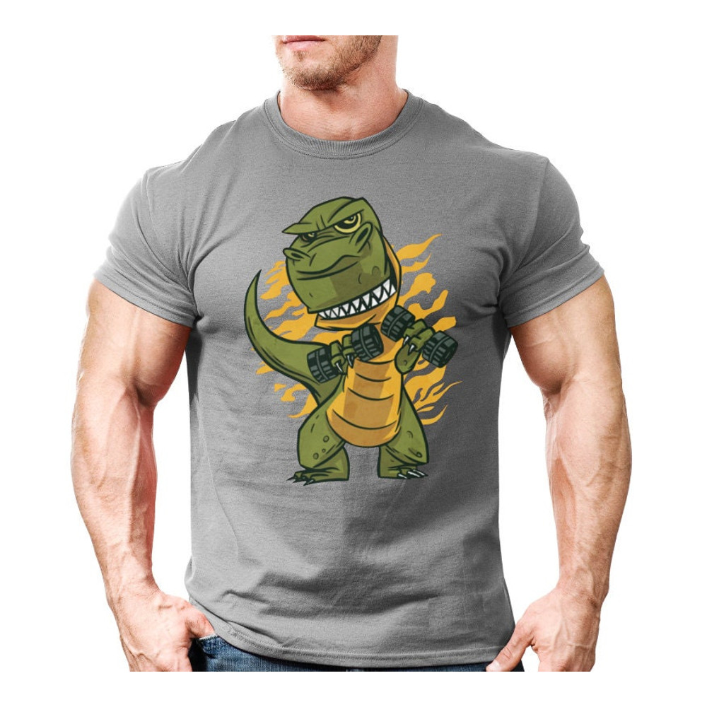 Fitness T-Rex Body Builder Shirt, Funny Pump Cover,Funny Weightlifting TShirt,Funny Bodybuilder T-Shirt,Mens and Womens Fun Fitness T shirt - 5.jpg