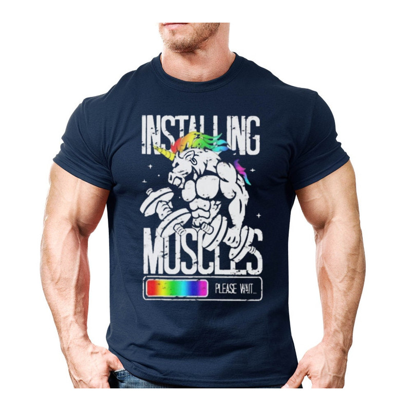 Funny Anime Gift Pump Cover T shirt Vintage Beast Unicorn For Gym Rats,Funny Weightlifting TShirt For Man, Gym Workout Shirt For Beginner - 4.jpg