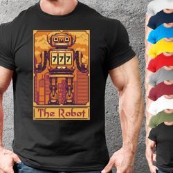 funny robot videogame tshirt,gamer streamer ideas,gaming t-shirt nerd man,birthday gift for gamer son vintage,t shirt me