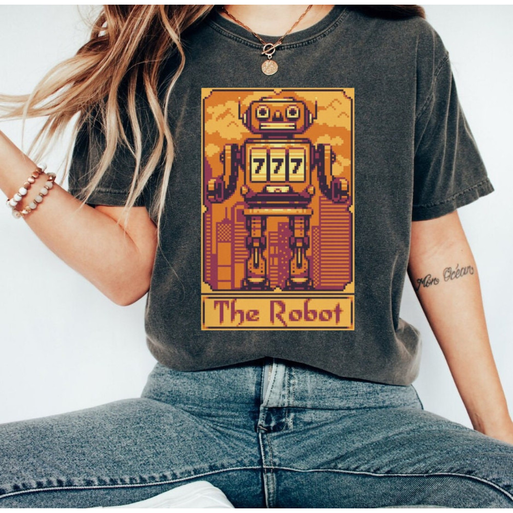 Funny Robot VideoGame Tshirt,Gamer Streamer Ideas,Gaming T-Shirt Nerd Man,Birthday Gift For Gamer Son Vintage,T Shirt Meme Funny Tee - 3.jpg