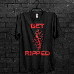 get ripped gym gift tshirt for gym rats,curl t shirt for bodybuilder man,bench press shirt for coach,lifting anime tee c