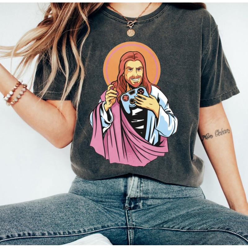 GOD GAMER Gaming Shirt Mens Top Tee Clothing Gift,Birthday Gift For Gamer Son Guy,Streamer Ideas,Funny VideoGame Tshirt, Meme Funny - 3.jpg