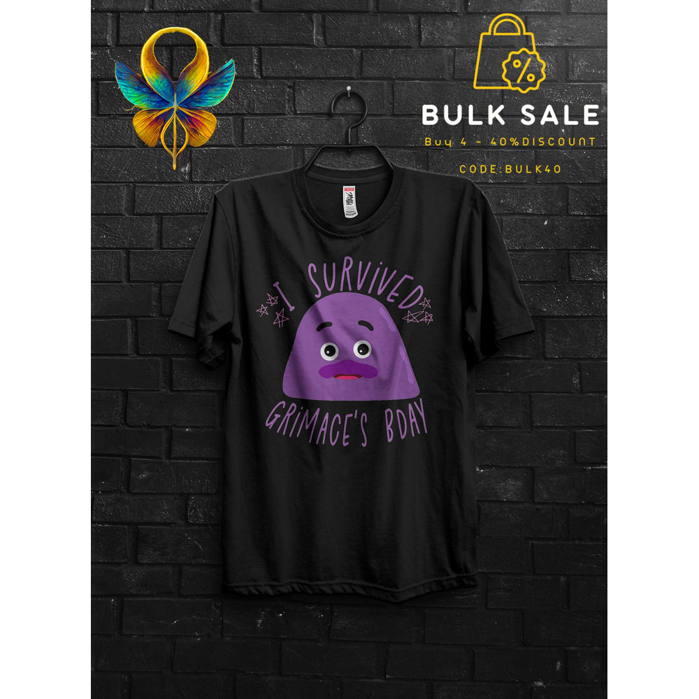 Grimace Shake Survivor Shirt Horror Funny Tik Tok Trend Meme Gift,Happy Birthday Grimace Tee,HBD Grimace Gift Tshirt,Milkshake Danger Tee - 1.jpg