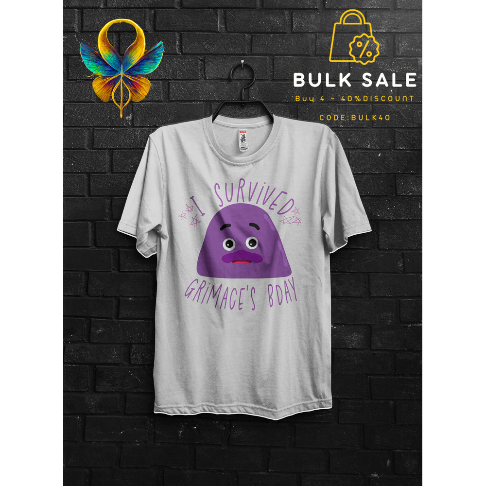 Grimace Shake Survivor Shirt Horror Funny Tik Tok Trend Meme Gift,Happy Birthday Grimace Tee,HBD Grimace Gift Tshirt,Milkshake Danger Tee - 2.jpg