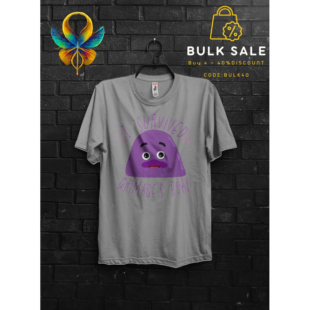 Grimace Shake Survivor Shirt Horror Funny Tik Tok Trend Meme Gift,Happy Birthday Grimace Tee,HBD Grimace Gift Tshirt,Milkshake Danger Tee - 3.jpg