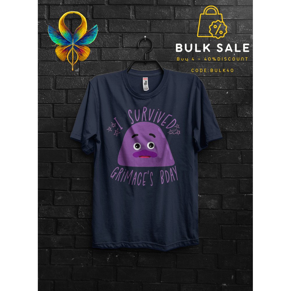 Grimace Shake Survivor Shirt Horror Funny Tik Tok Trend Meme Gift,Happy Birthday Grimace Tee,HBD Grimace Gift Tshirt,Milkshake Danger Tee - 4.jpg