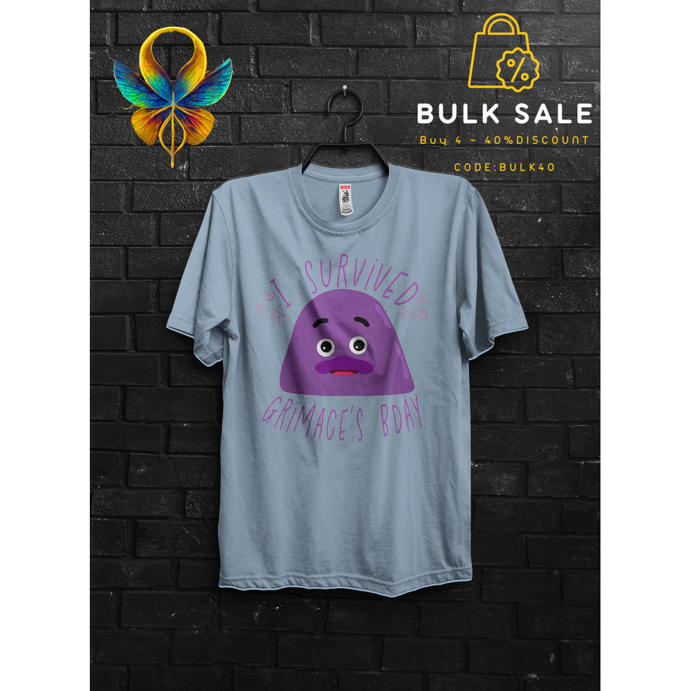 Grimace Shake Survivor Shirt Horror Funny Tik Tok Trend Meme Gift,Happy Birthday Grimace Tee,HBD Grimace Gift Tshirt,Milkshake Danger Tee - 5.jpg